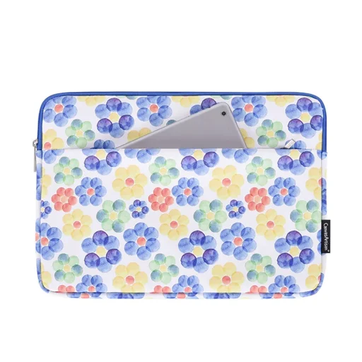  CanvasArtisan - Laptop tok (G51-11) - 13-14 hüvelykes eszközökhöz, cipzáras, öko-bőr - Többszínű - 1