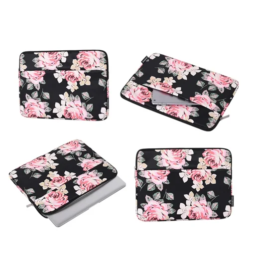  CanvasArtisan - Laptop tok (H40-11) - 13-14 hüvelykes eszközökhöz, cipzáras, poliészter - Szürke - 4