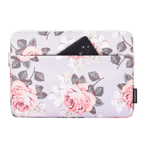  CanvasArtisan - Laptop tok (H40-11) - 13-14 hüvelykes eszközökhöz, cipzáras, poliészter - Szürke - 1