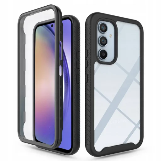  Techsuit - Defense360 Pro + Képernyővédő - Samsung Galaxy A54 - Fekete tok - 1