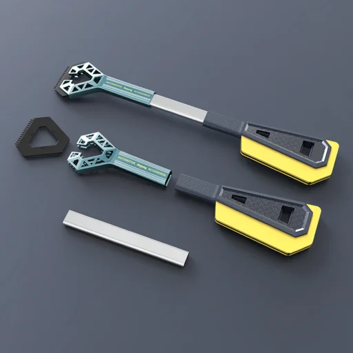  Techsuit - Jégkaparó ADD OBX (CX 002) - ABS, Polipropilén, Alumínium, 61 cm - Zöld - 3