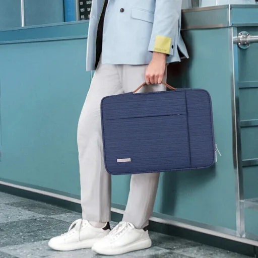  CanvasArtisan - Laptop kézitáska (K28-20) - 13 - 14 hüvelykes eszközökhöz - Kék - 6