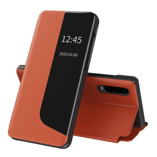 Techsuit - eFold sorozat - Huawei P30 - Narancssárga tok - 1