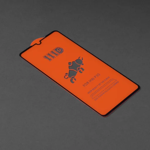  Techsuit - 111D Teljes Borítás / Teljes Ragasztású Üveg - Huawei P30 - Fekete üvegfólia - 2