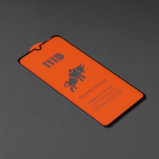  Techsuit - 111D Teljes Fedésű / Teljes Ragasztású Üveg - Huawei P30 Lite / P30 Lite New Edition - Fekete üvegfólia - 2