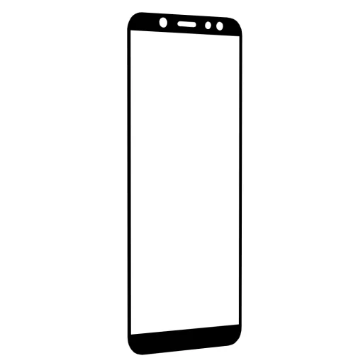  Techsuit - 111D Teljes Kijelzőt Fedő / Teljes Ragasztású Üvegfólia - Samsung Galaxy A6 Plus 2018 - Fekete üvegfólia - 4