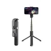  Techsuit - Selfie Bot (L03S) - Bluetooth távvezérlővel, stabil állvánnyal, LED világítással, 84 cm - Fekete thumbnail