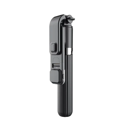  Techsuit - Selfie Bot (L03S) - Bluetooth távvezérlővel, stabil állvánnyal, LED világítással, 84 cm - Fekete - 3