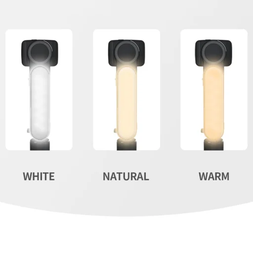 Techsuit - Mini Gimbal Selfie Bot (L09) - Bluetooth Távirányító, Stabil Állványrögzítő és Telefonstabilizátor, 72 cm - Fekete - 7