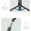  Techsuit - Szelfibot (L13) - Stabil, Hosszabbítható Állvány Bluetooth Távirányítóval, 113cm - Fekete thumbnail
