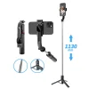  Techsuit - Szelfibot (L13) - Stabil, Hosszabbítható Állvány Bluetooth Távirányítóval, 113cm - Fekete thumbnail