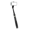  Techsuit - Selfiebot (Q16) - Stabil Állvány 1/4 csavaros interfésszel és vezeték nélküli távirányítóval GoPro-hoz, telefonokhoz, 156 cm - Fekete thumbnail