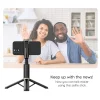  Techsuit - Selfie Bot (Q12) - Stabil Állvány Tartó Vezeték nélküli Távirányítóval, 73 cm - Fekete thumbnail