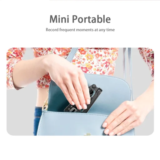 Techsuit - Gimbal Mini szelfibot (Q09) - Stabilizátor állvány LED világítással és Bluetooth távirányítóval, 70 cm - Fekete - 3