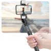  Techsuit - Szelfibot (Q08D) - Stabilizáló állvány ikerfénnyel, Bluetooth távirányítóval, 78 cm - Fekete thumbnail
