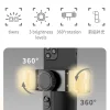  Techsuit - Szelfibot (Q08D) - Stabilizáló állvány ikerfénnyel, Bluetooth távirányítóval, 78 cm - Fekete thumbnail