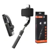  Techsuit - Szelfibot (Q08D) - Stabilizáló állvány ikerfénnyel, Bluetooth távirányítóval, 78 cm - Fekete thumbnail