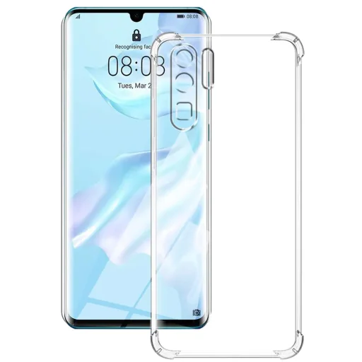  Techsuit - Ütésálló Átlátszó Szilikon - Huawei P30 Pro / P30 Pro New Edition - Átlátszó tok - 5