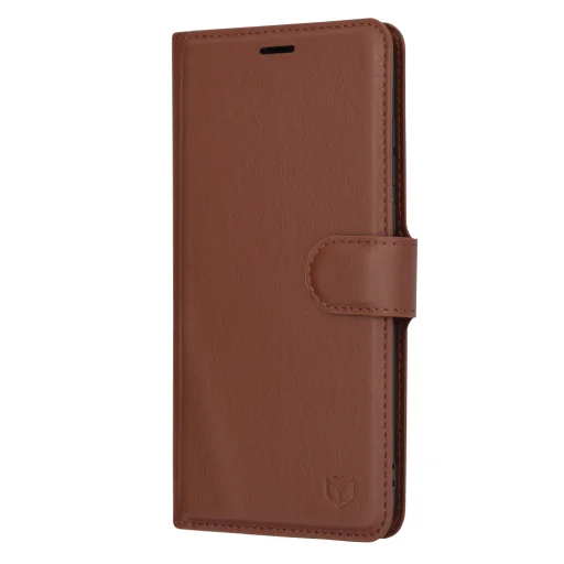  Techsuit - Bőr Tok - Huawei P30 - Barna tok - 4