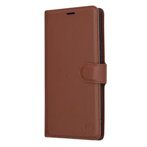  Techsuit - Bőr Tok - Huawei P30 Pro / P30 Pro Új Kiadás - Barna tok - 5