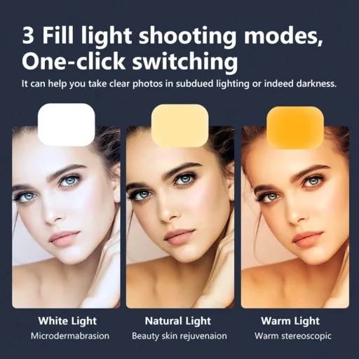  Techsuit - Selfie Bot (L13d) - Stabil Állvány Kettős Megvilágítással, Bluetooth Távirányítóval, 360 fokos, 116 cm - Fekete - 5