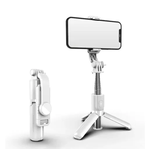  Techsuit - Mini Szelfibot (L11) - Stabil Tripod Bluetooth Időzítővel, 360 Forgás, 73 cm - Fekete - 3