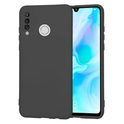  Techsuit - SoftFlex - Huawei P30 Lite / P30 Lite Új Kiadás - Fekete tok - 1