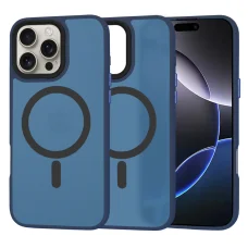  Techsuit - HaloFrost MagSafe Sorozat - iPhone 16 Pro Max - Mélykék tok