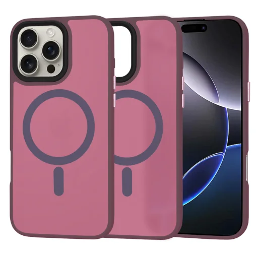  Techsuit - HaloFrost MagSafe sorozat - iPhone 16 Pro Max - Bordeaux tok - 1