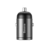  Baseus - Autós töltő Tiny Star Mini (C00035000817-Z1/VCHX-A0G) - Gyors töltés 3.0, 30W, USB - Űrszürke thumbnail