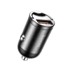  Baseus - Autós töltő Tiny Star Mini (C00035000817-Z1/VCHX-A0G) - Gyors töltés 3.0, 30W, USB - Űrszürke thumbnail