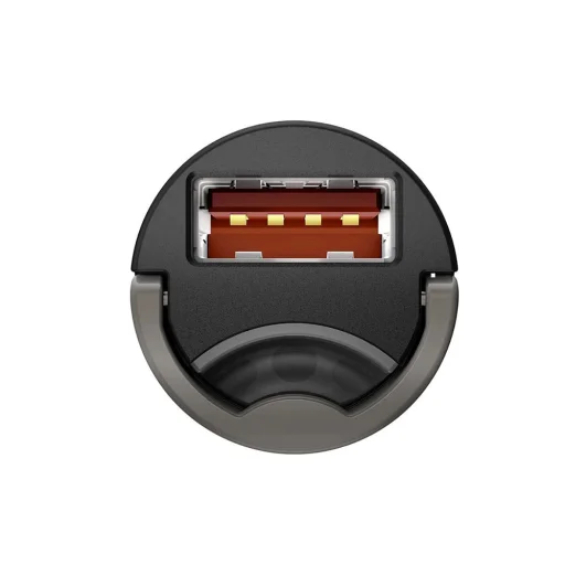  Baseus - Autós töltő Tiny Star Mini (C00035000817-Z1/VCHX-A0G) - Gyors töltés 3.0, 30W, USB - Űrszürke - 3