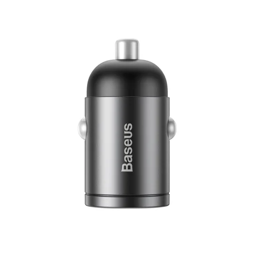  Baseus - Autós töltő Tiny Star Mini (C00035000817-Z1/VCHX-A0G) - Gyors töltés 3.0, 30W, USB - Űrszürke - 4
