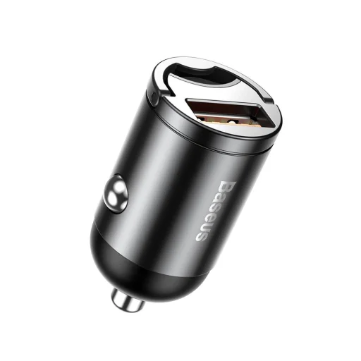 Baseus - Autós töltő Tiny Star Mini (C00035000817-Z1/VCHX-A0G) - Gyors töltés 3.0, 30W, USB - Űrszürke - 1