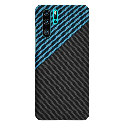  Techsuit - Carbonite FiberShell - Huawei P30 Pro / P30 Pro New Edition - Kék Pulzus tok - 3