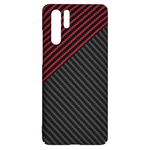  Techsuit - Carbonite FiberShell - Huawei P30 Pro / P30 Pro Új Kiadás - Vörös Vortex tok - 4