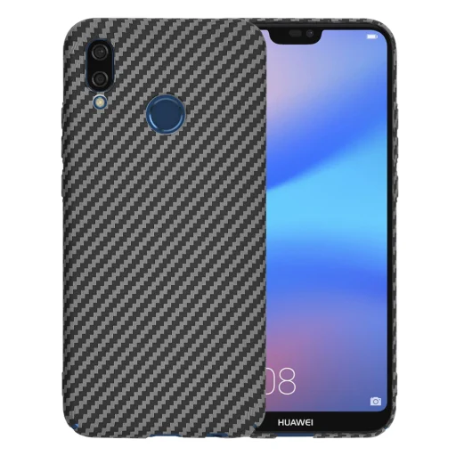  Techsuit - Carbonite FiberShell - Huawei P20 Lite - Fekete tok - 1