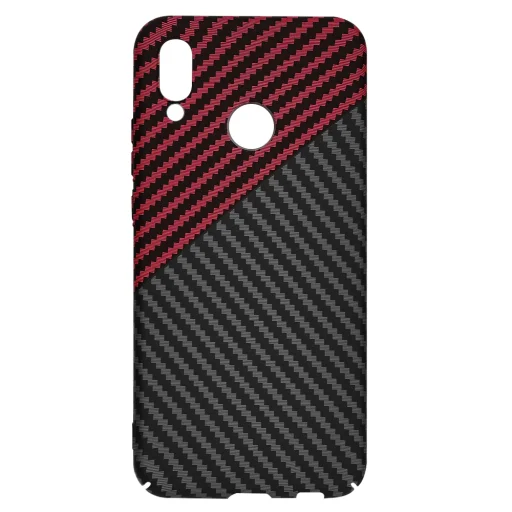  Techsuit - Carbonite FiberShell - Huawei P20 Lite - Piros Vortex tok - 4