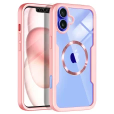  Techsuit - ColorVerse 360 MagSafe Széria + Kijelzővédő - iPhone 16 - Rózsaszín tok