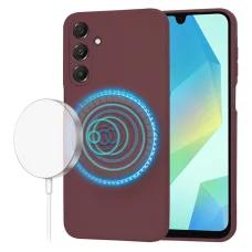  Techsuit - SoftFlex MagSafe - Samsung Galaxy A16 4G / A16 5G - Szilva Piros tok