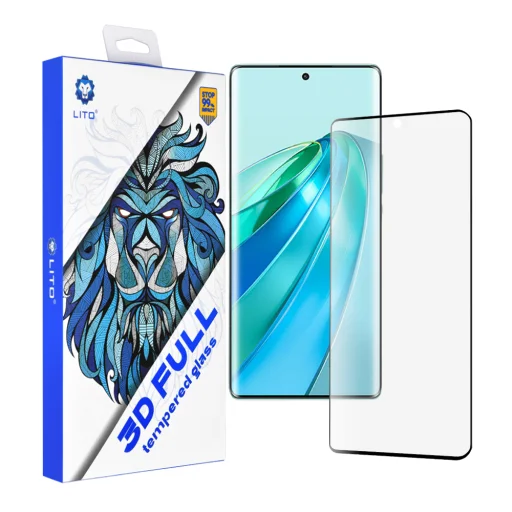  Lito - 3D Teljes Fedezet - Honor X9a - Fekete üvegfólia - 1