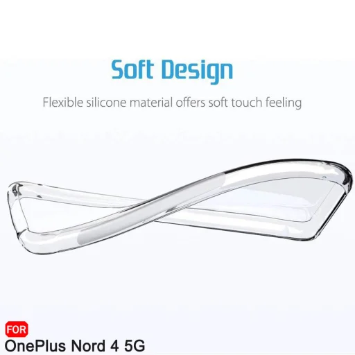  Techsuit - Ütésálló Átlátszó Szilikon - OnePlus Nord 4 - Átlátszó tok - 3