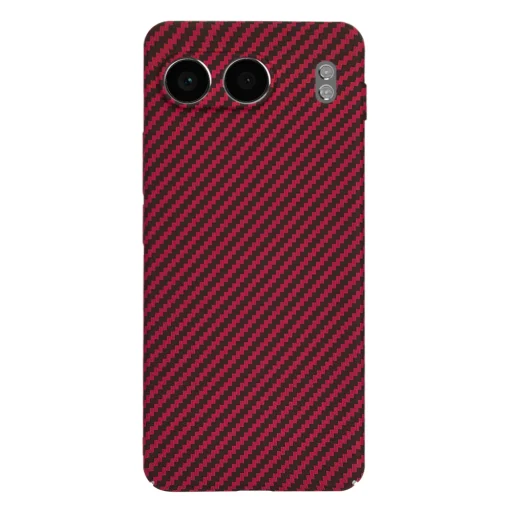 Techsuit - Karbonit Szénhéj - OnePlus Nord 4 - Piros tok - 3
