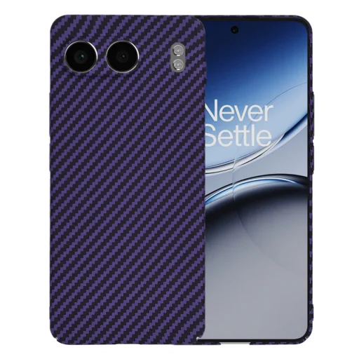  Techsuit - Szénszálas Borítás - OnePlus Nord 4 - Lila tok - 1