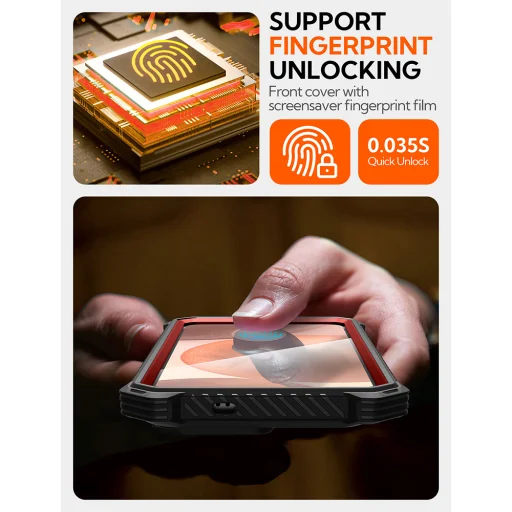  Samsung Galaxy S25 Plus Vörös I-Blason Armorbox MagSafe tok - 6