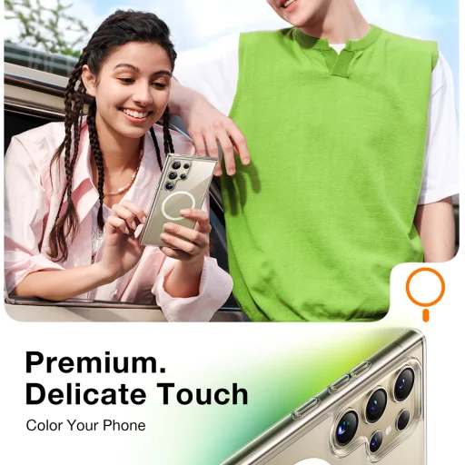 Torras - Diamond MagSafe sorozat - Samsung Galaxy S24 Ultra - Átlátszó tok - 4