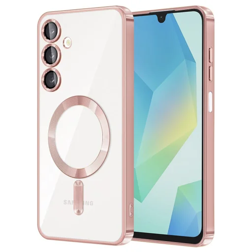  Techsuit - Luxus Kristály MagSafe - Samsung Galaxy A16 4G / A16 5G - Rózsaszín tok - 1