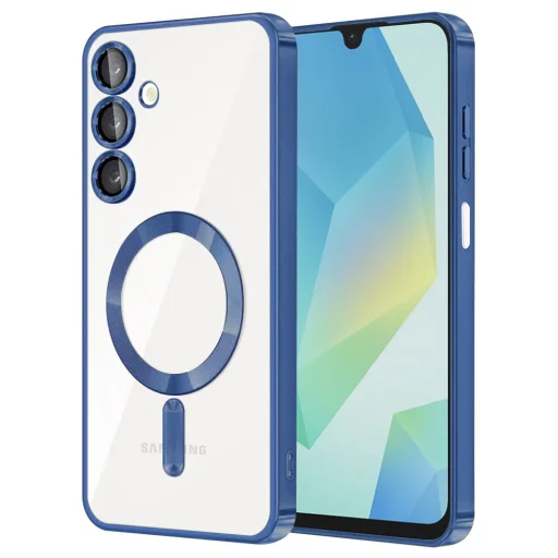  Techsuit - Luxus Kristály MagSafe - Samsung Galaxy A16 4G / A16 5G - Mélykék tok - 1