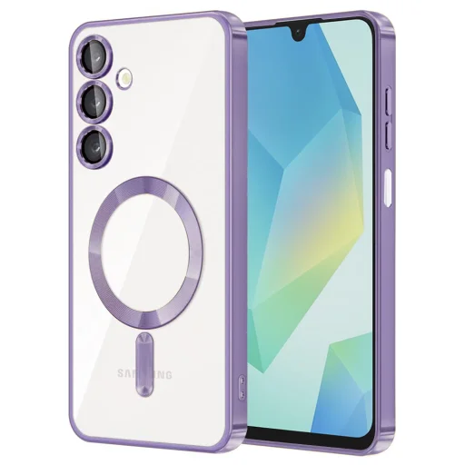  Techsuit - Luxus Kristály MagSafe - Samsung Galaxy A16 4G / A16 5G - Világoslila tok - 1