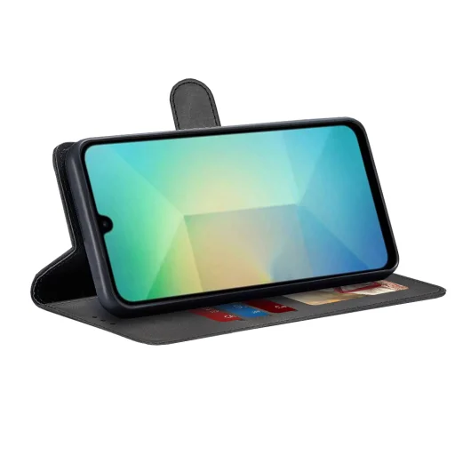  Techsuit - Napló könyv - Samsung Galaxy A26 5G - Fekete tok - 2